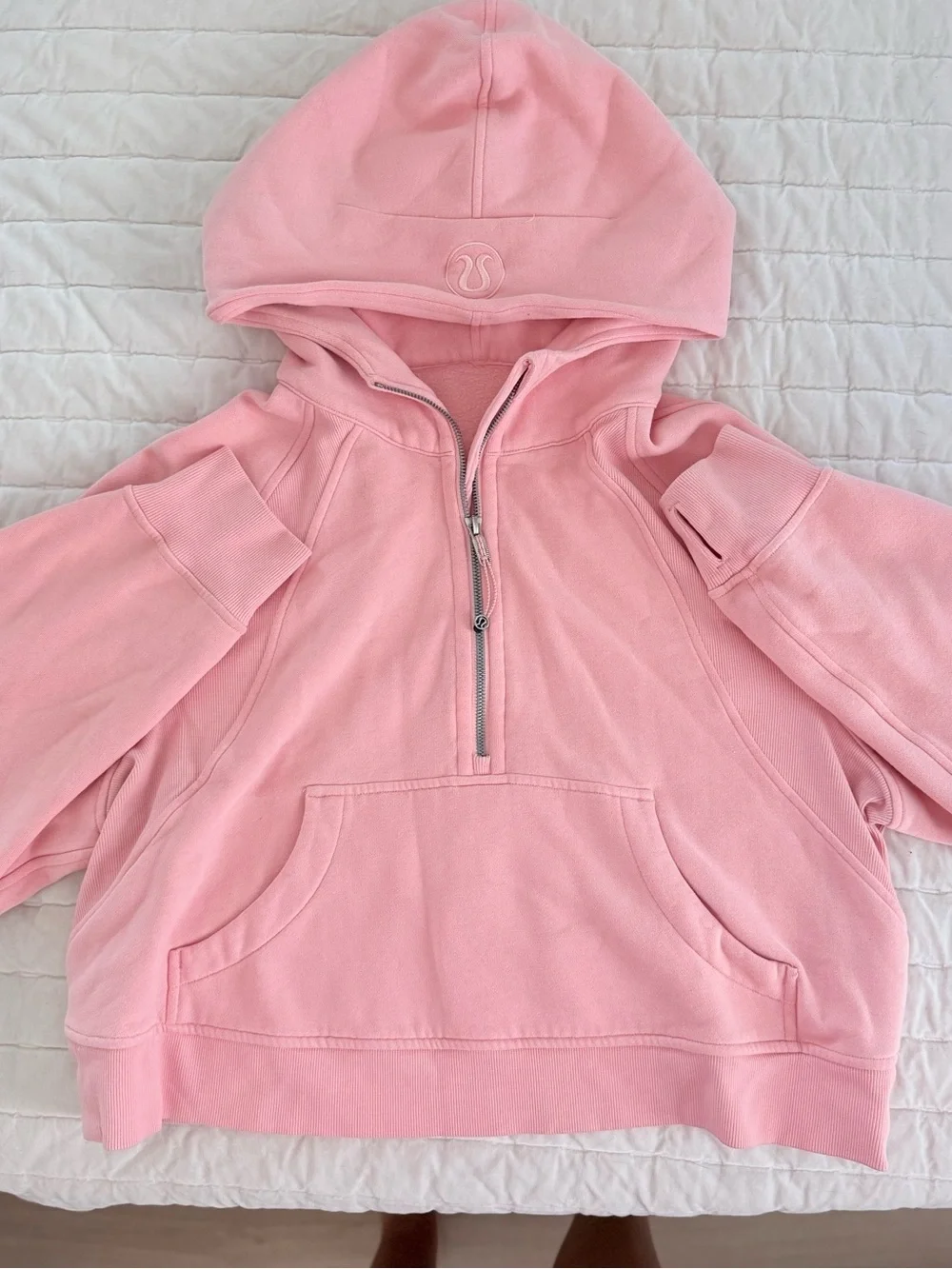 lululemon athletica Pink Scuba Half-Zip Hoodie